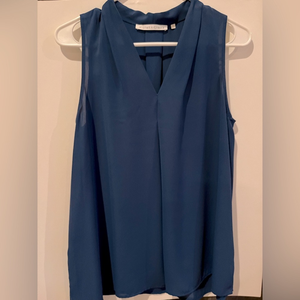 (NWOT) Violet & Claire Blue Tank - Size S